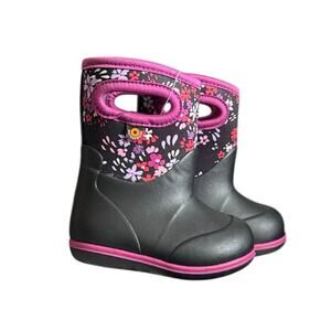 Bogs Classic baby toddler Rain Boots Comfort Impressionist Floral Girls 4 NWB